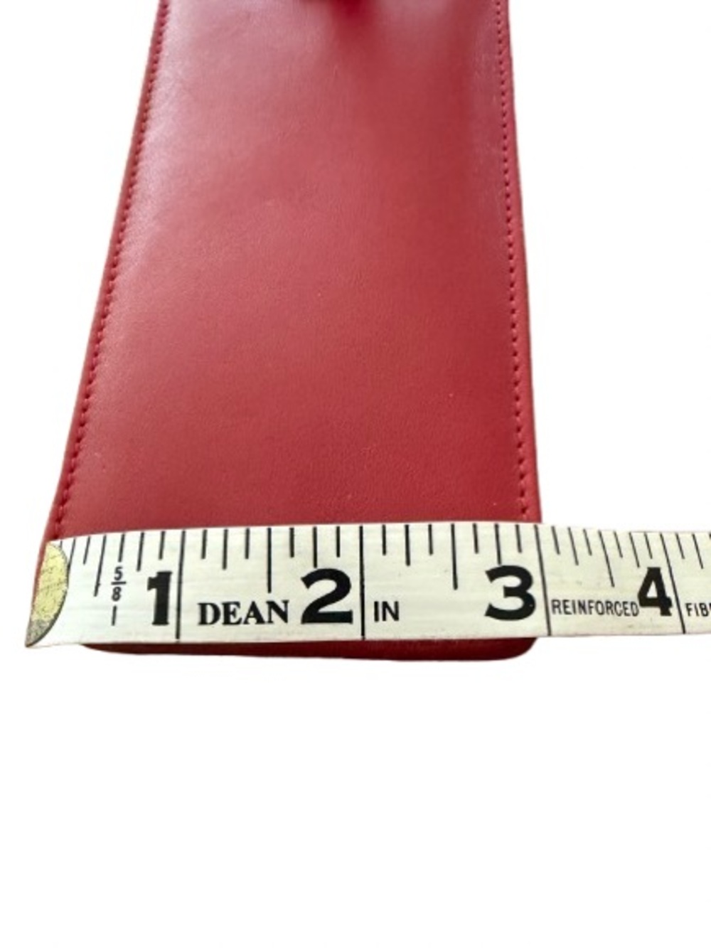 Vintage Coach Slim Red Leather Eyeglass Case - Picture 4 of 5